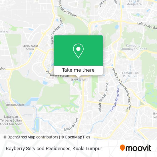Bayberry Serviced Residences map