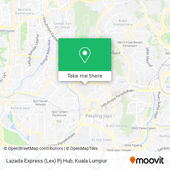 Lazada Express (Lex) Pj Hub map