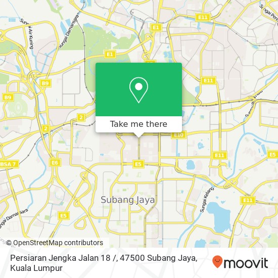 Peta Persiaran Jengka Jalan 18 /, 47500 Subang Jaya