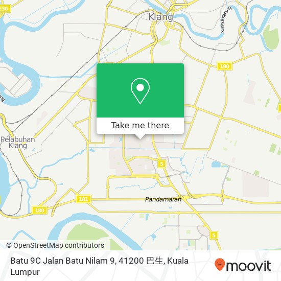 Peta Batu 9C Jalan Batu Nilam 9, 41200 巴生