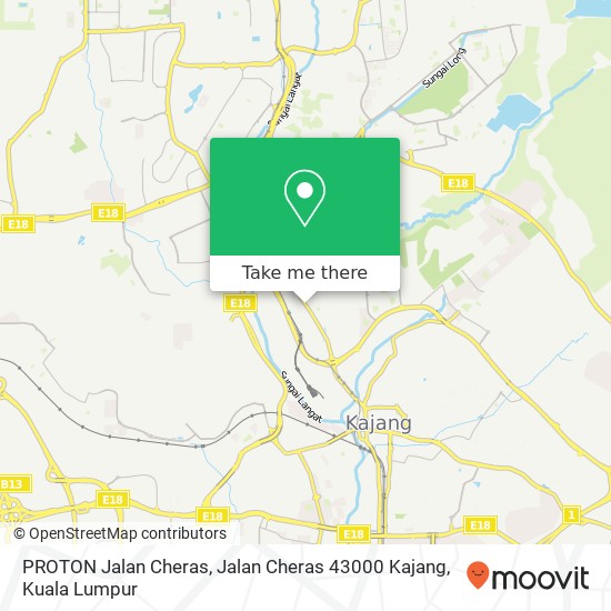 PROTON Jalan Cheras, Jalan Cheras 43000 Kajang map