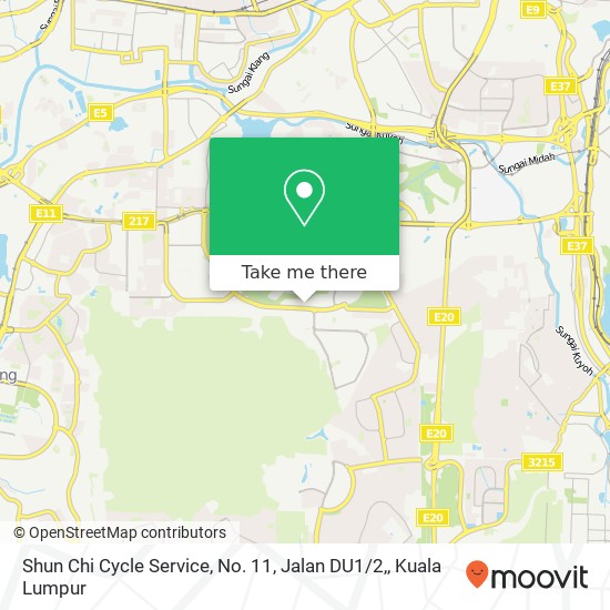 Shun Chi Cycle Service, No. 11, Jalan DU1 / 2, map