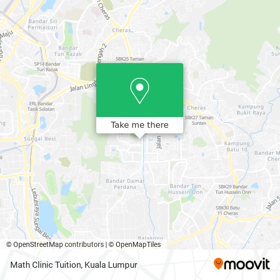 Math Clinic Tuition map