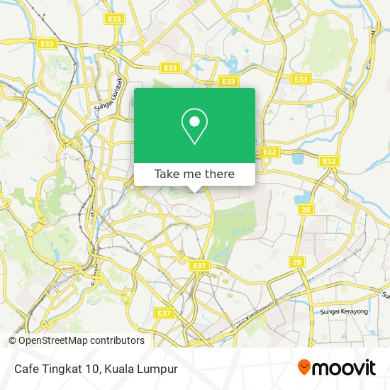 Cafe Tingkat 10 map