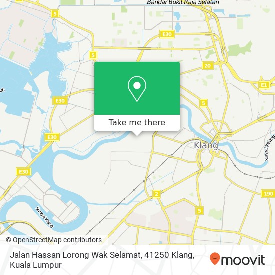 Jalan Hassan Lorong Wak Selamat, 41250 Klang map