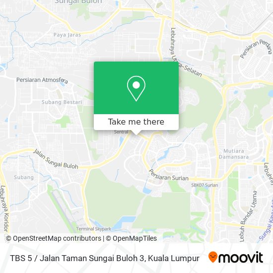 Peta TBS 5 / Jalan Taman Sungai Buloh 3