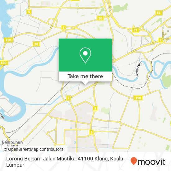 Lorong Bertam Jalan Mastika, 41100 Klang map