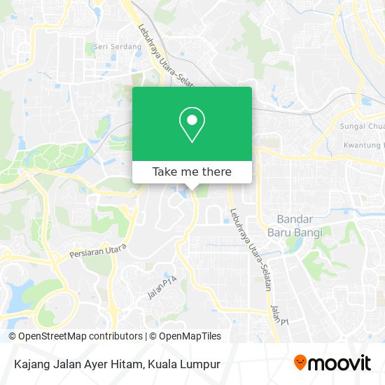 Peta Kajang Jalan Ayer Hitam