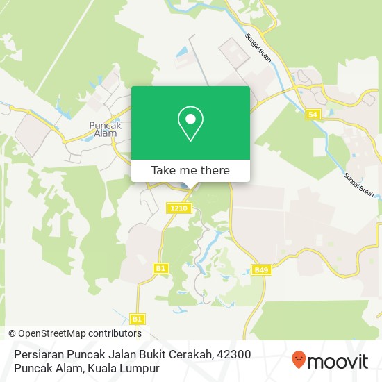 Persiaran Puncak Jalan Bukit Cerakah, 42300 Puncak Alam map