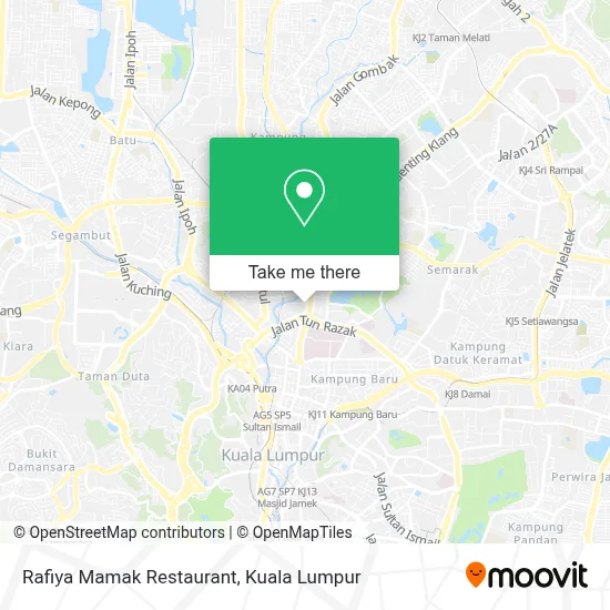 Rafiya Mamak Restaurant map