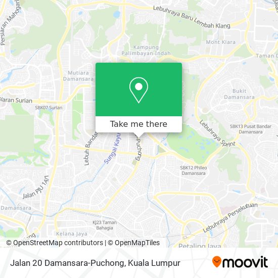 Peta Jalan 20 Damansara-Puchong