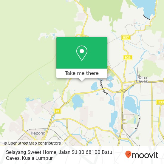 Selayang Sweet Home, Jalan SJ 30 68100 Batu Caves map