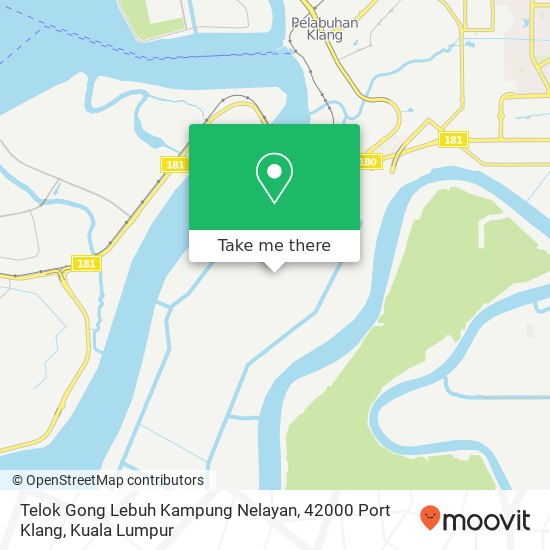 Peta Telok Gong Lebuh Kampung Nelayan, 42000 Port Klang