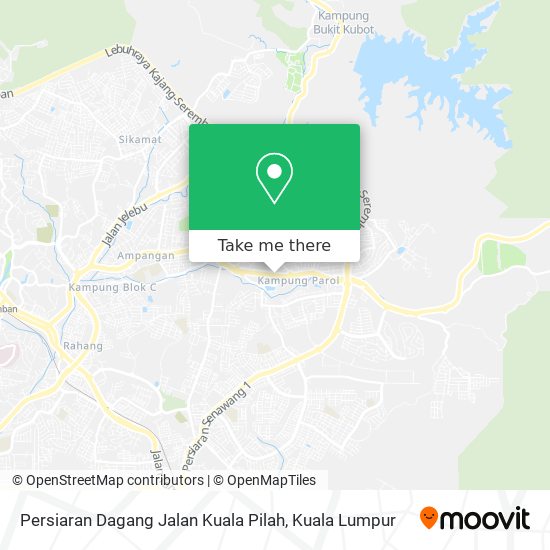 Persiaran Dagang Jalan Kuala Pilah map