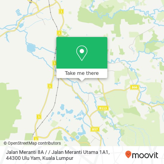 Jalan Meranti 8A / / Jalan Meranti Utama 1A1, 44300 Ulu Yam map