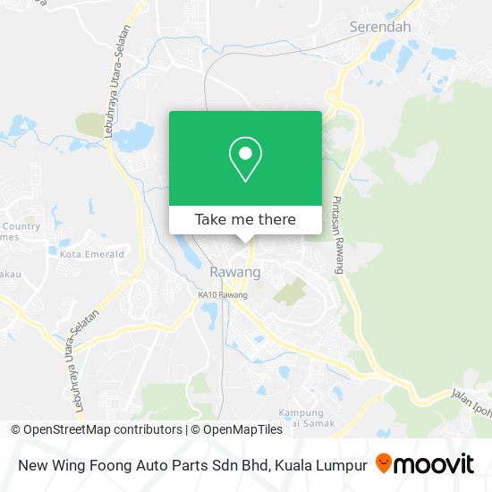 New Wing Foong Auto Parts Sdn Bhd map