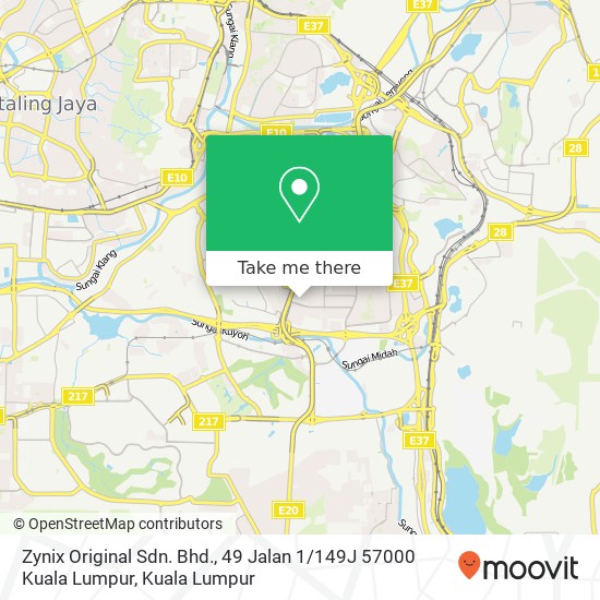 Zynix Original Sdn. Bhd., 49 Jalan 1 / 149J 57000 Kuala Lumpur map