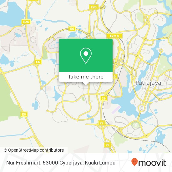 Peta Nur Freshmart, 63000 Cyberjaya