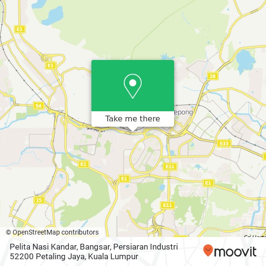 Pelita Nasi Kandar, Bangsar, Persiaran Industri 52200 Petaling Jaya map