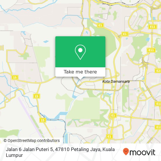 Jalan 6 Jalan Puteri 5, 47810 Petaling Jaya map