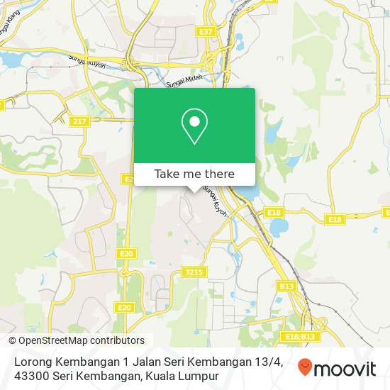 Lorong Kembangan 1 Jalan Seri Kembangan 13 / 4, 43300 Seri Kembangan map