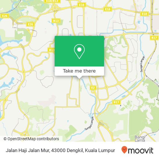Peta Jalan Haji Jalan Mur, 43000 Dengkil