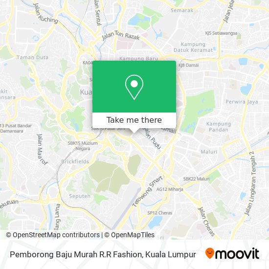 Pemborong Baju Murah R.R Fashion map