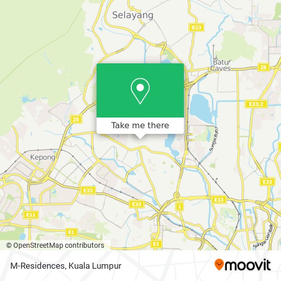 M-Residences map