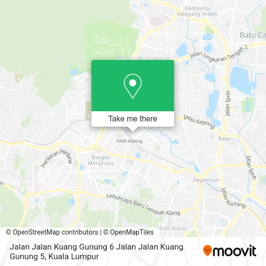 Jalan Jalan Kuang Gunung 6 Jalan Jalan Kuang Gunung 5 map