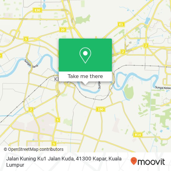 Peta Jalan Kuning Ku1 Jalan Kuda, 41300 Kapar