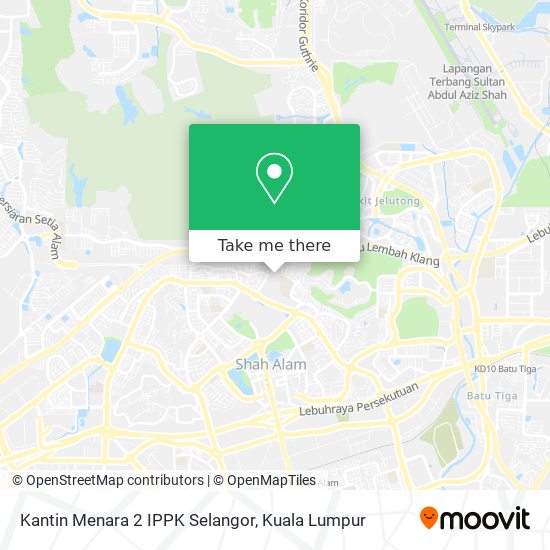 Kantin Menara 2 IPPK Selangor map