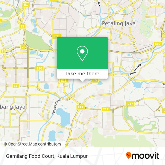 Gemilang Food Court map
