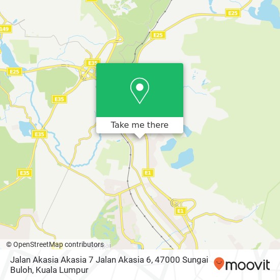 Jalan Akasia Akasia 7 Jalan Akasia 6, 47000 Sungai Buloh map