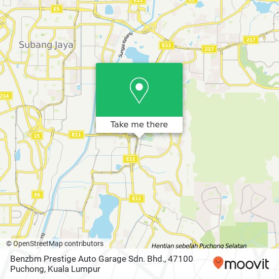 Benzbm Prestige Auto Garage Sdn. Bhd., 47100 Puchong map