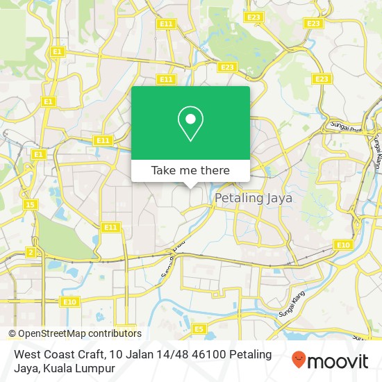 West Coast Craft, 10 Jalan 14 / 48 46100 Petaling Jaya map