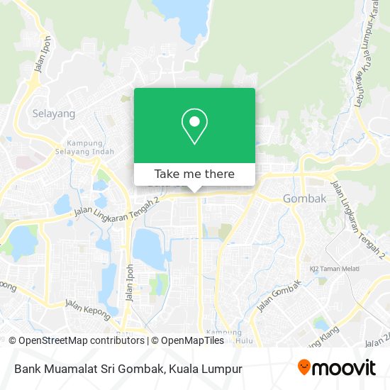 Bank Muamalat Sri Gombak map