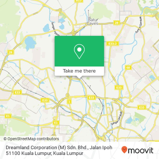 Dreamland Corporation (M) Sdn. Bhd., Jalan Ipoh 51100 Kuala Lumpur map