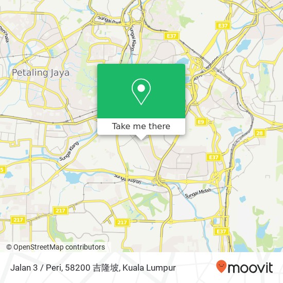 Peta Jalan 3 / Peri, 58200 吉隆坡