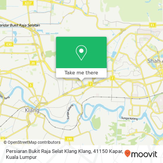Peta Persiaran Bukit Raja Selat Klang Klang, 41150 Kapar