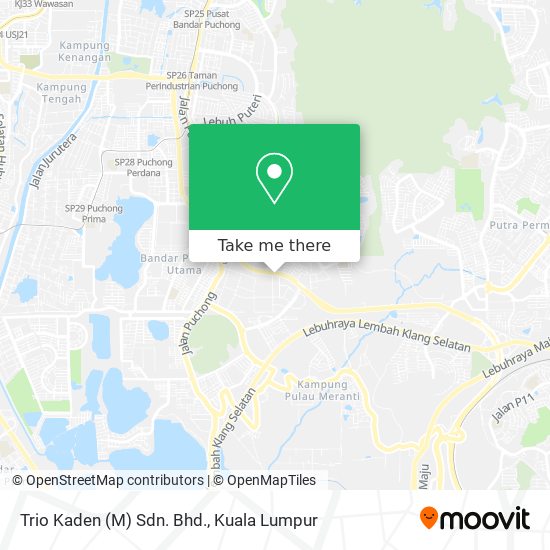 Trio Kaden (M) Sdn. Bhd. map