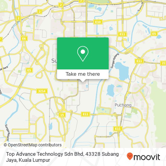 Top Advance Technology Sdn Bhd, 43328 Subang Jaya map