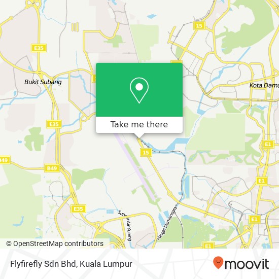 Peta Flyfirefly Sdn Bhd