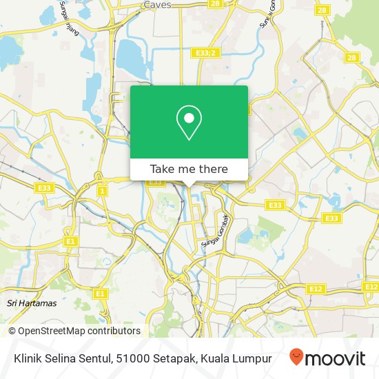 Klinik Selina Sentul, 51000 Setapak map