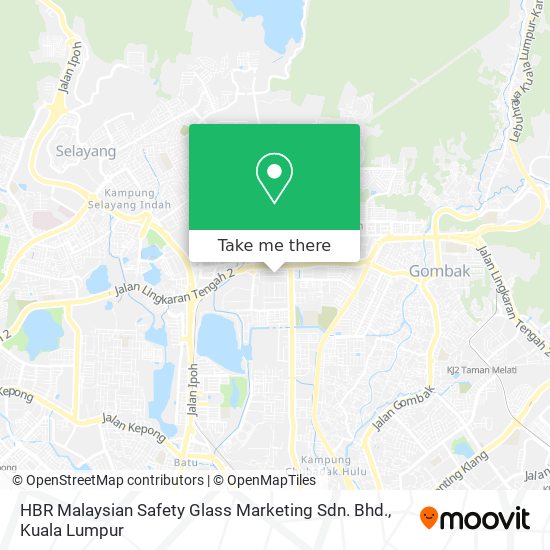 Peta HBR Malaysian Safety Glass Marketing Sdn. Bhd.
