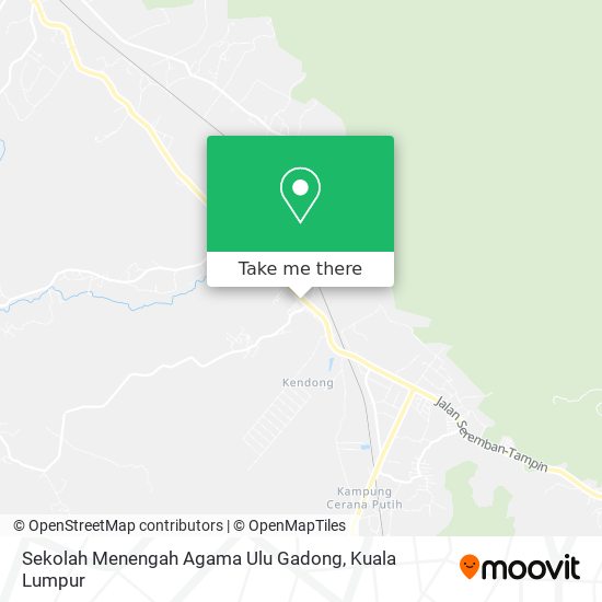 Peta Sekolah Menengah Agama Ulu Gadong