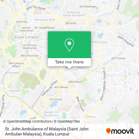 St. John Ambulance of Malaysia (Saint John Ambulan Malaysia) map