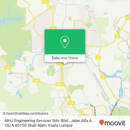 MHJ Engineering Services Sdn. Bhd., Jalan Alfa A U6 / A 40150 Shah Alam map
