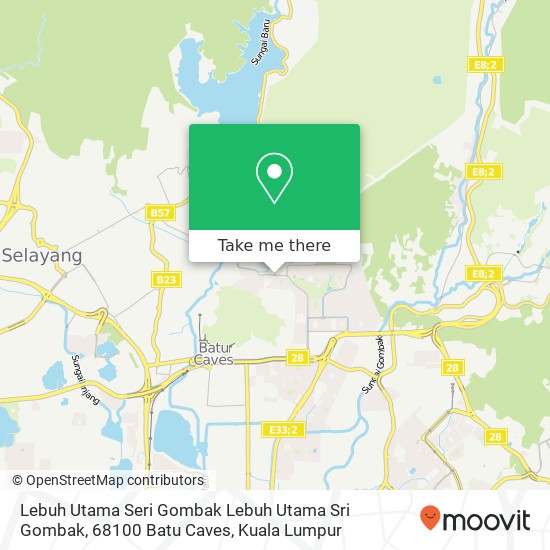 Peta Lebuh Utama Seri Gombak Lebuh Utama Sri Gombak, 68100 Batu Caves
