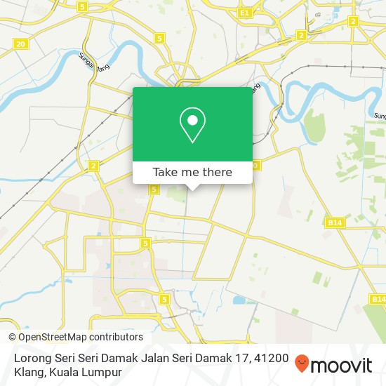 Peta Lorong Seri Seri Damak Jalan Seri Damak 17, 41200 Klang