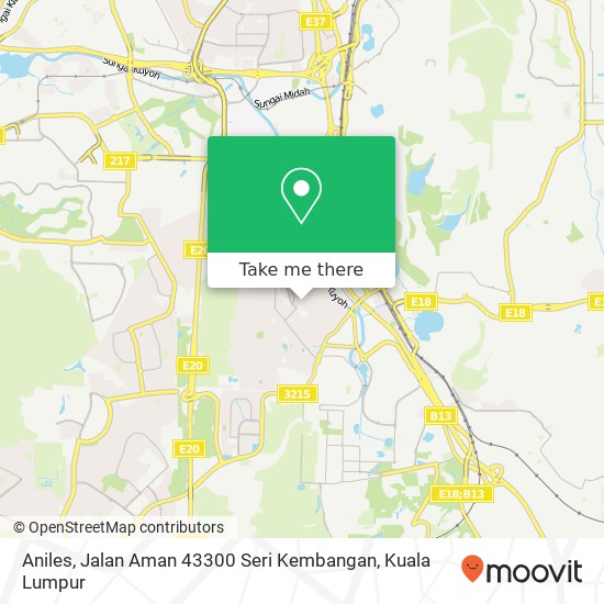 Aniles, Jalan Aman 43300 Seri Kembangan map